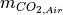 m_{CO_{2, Air}}